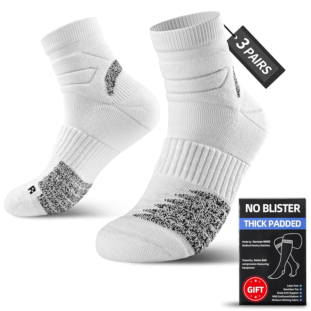 Bbfrey Athletic Ankle Socks Quarter Running Socks,Thick